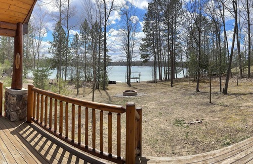 Hillman Cabin | Cozy lake-front home on crystal clear, all sports Long Lake in Hillman, MI.