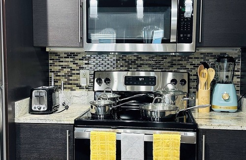 Addison Apartment | Cozy & Luxury 1-bedroom apartment in fabulous Addison with fitness room, WiFi