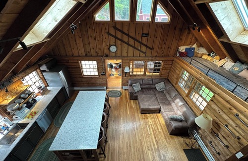 Becket Cabin | Cozy Modern 4 Bedroom Log Cabin on 45 Secluded Acres in the Berkshires
