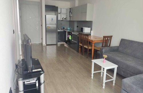 Avcilar Condo | Cozy one-bedroom APT 29th floor, 4 min walk to Metro bus, spectacular city view.