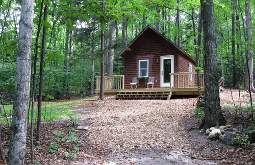 Suttons Bay Cottage | Cozy, Rustic Little Cottage In The Woods