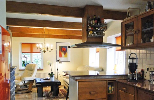Neukirchen/Erzgeb House | Cozy thatched cottage with fireplace and beautiful garden for couples u. Fam.