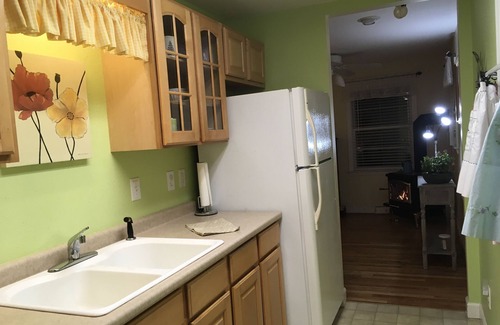 Black Mountain Cottage | Cozy Vented Gas Fireplace, Close to lake, downtown.