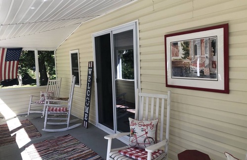 Mechanicsburg Cottage | Creek side cottage with awesome porch and fire pit