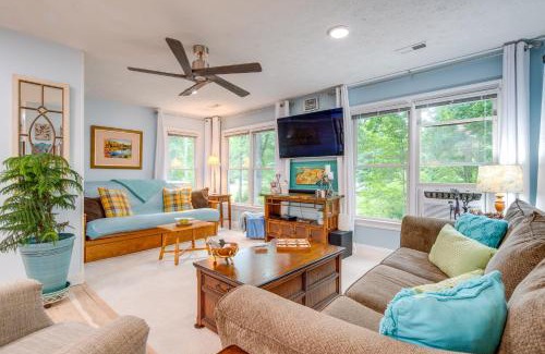 Hendersonville Apartment | Creekside Hendersonville Haven Hot Tub and Fire Pit