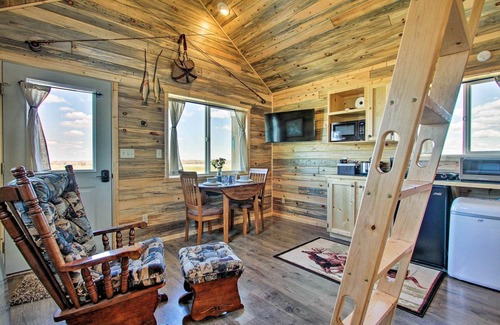 Augusta Cabin | Custom Cabin Augusta Mt 360 View on Rocky Mtn Frnt