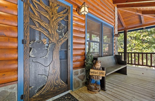 My Mountain Cabin | Dances with Wolves offers Sunset Views, Large Decks, Hot Tub and Fire Pit