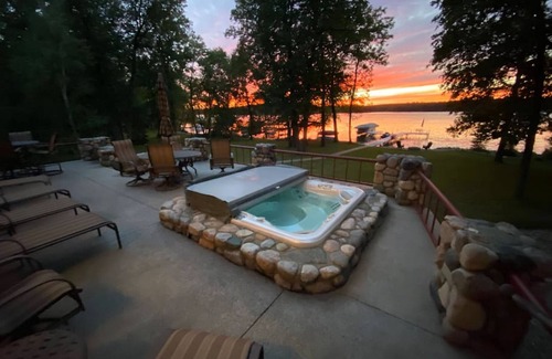 Park Rapids House | Day Spring Long Lake · Lake Front custom estate home, hot tub, gym +