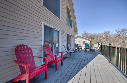 Osage Beach House | Deck and Fire Pit Lake-View Osage Beach Home!