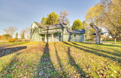 Elmira House | Deck & Fire Pit: Peaceful Home in Elmira