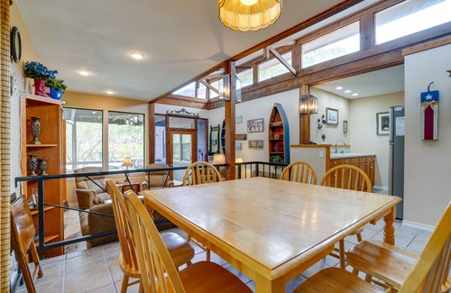 McQueeney House | Deck & Gas Grill: Riverfront McQueeney Duplex