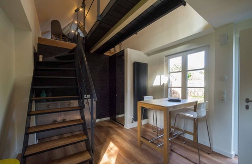 St. Peter-Ording Apartment | Design studio on 2 levels. Pool, sauna, garden, terrace.