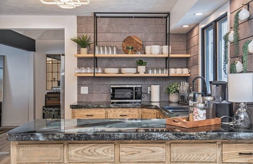 West Omaha House | Designer Home w/Private Pool, Theatre & Games!