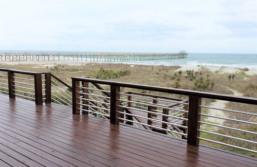 Atlantic Beach House | DIRECT OCEANFRONT Duplex with large decks next to Oceanana Fishing Pier.