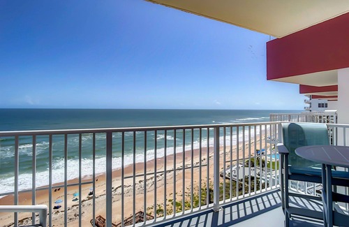Seawinds Condo Condo | Direct oceanfront penthouse with gorgeous corner condo views, a beachfront pool, and garage