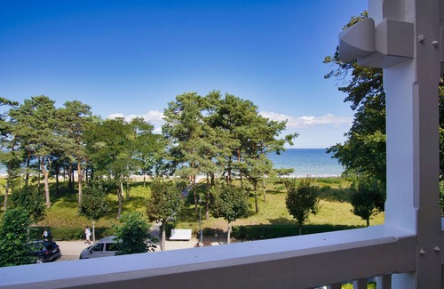 Binz Apartment | Directly on the beach promenade, balcony with sea view - Aparthotel Ostsee FeWo 15