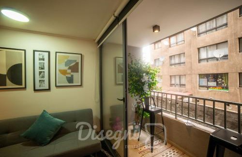 Downtown Santiago Apartment | Disegni 14 - Departamento Santiago, Cercano a Movistar Arena y Metro