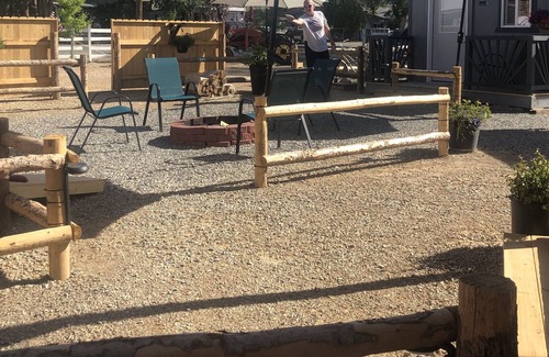 Imlay Cabin | Doc Holliday, has a double bed, sleeps 2 and has a detached private bathroom.