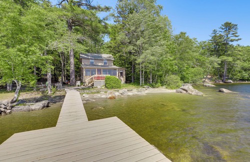 Dedham Cottage | Dock, Beach, Views: Rustic Green Lake Cottage
