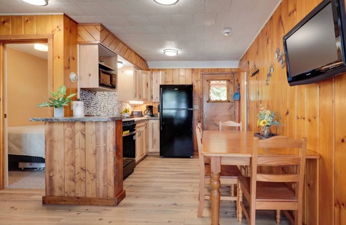 Conover Cabin | Dock + Views: Wooded Cabin on South Twin Lake