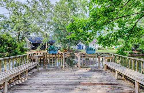 Surfside Beach House | Dog-friendly home with private pool, gas grill, 2 firepits, enclosed yard, AC