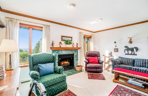 Arcadia House | Dog-friendly, lake view home with three season room, fireplace, video projector