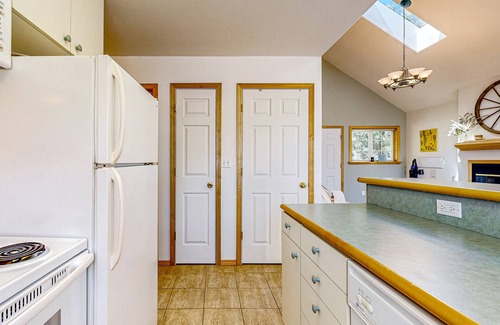 Nehalem House | Dog-friendly peaceful sanctuary with private hot tub, foosball, fireplace, W/D