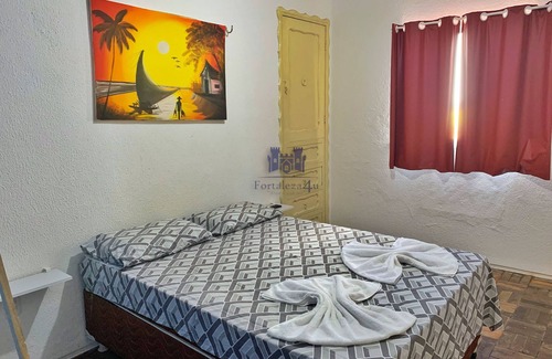 Aldeota House | Double room with private bathroom, Wi-Fi, air conditioning and TV.