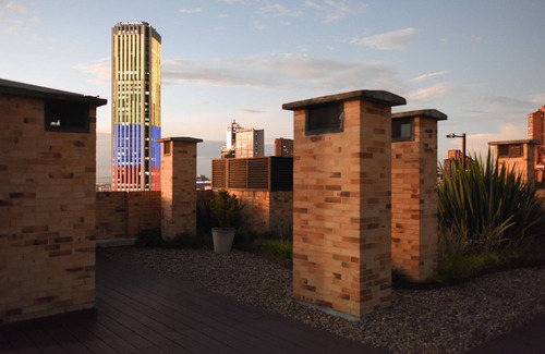 Santa Fe Apartment | Downtown Bogota, Spectacular Balcony 15th Floor City View.