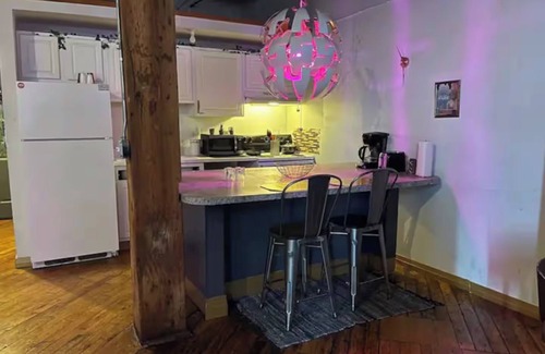 Detroit Apartment | Downtown: Cinema Loft w/Projector