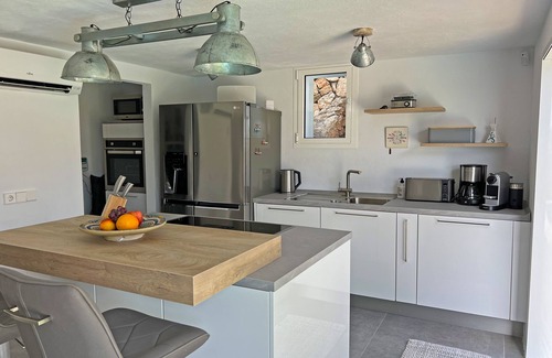 Sant Josep de sa Talaia Villa | Dreamlike villa in white look-private pool-romantic view of the sea and sunset