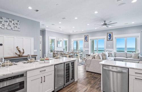 Delos House | DUNE SANDY: NEW, Just Finished! Gulf Front Villa with Private Pool, Sonos, Beach Service, SUP
