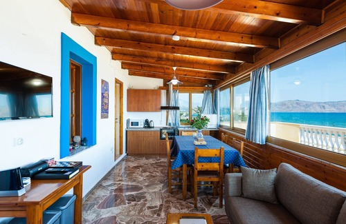 Kavros House | Effie Beach Front Apartment. Spectacular sea view and direct beach access