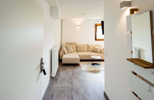 Oetisheim Apartment | Einzimmer Maisonette Wohnung Kräuterglück mit 30qm, Schlafbereich auf Oberer Etage, Max. 2 Personen