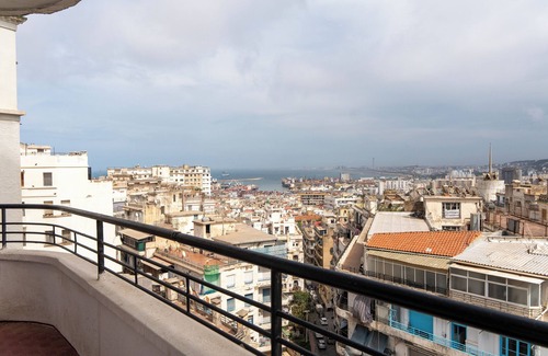 Algiers Apartment | Elegance in Télemly View of Algiers bay