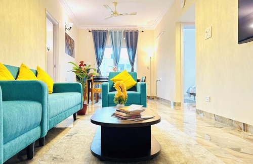 Serilingampally Apartment | Elegant 3BHK Apt near Gachibowli w/All Amenities