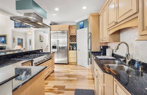 Long Beach House | Elegant Escape: Pool-Gourmet-Kitchen-Elevator