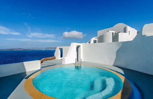 Akrotiri Villa | Elegant Santorini Villa | 3 Bedrooms | Serenity Suites | Private Pool &.