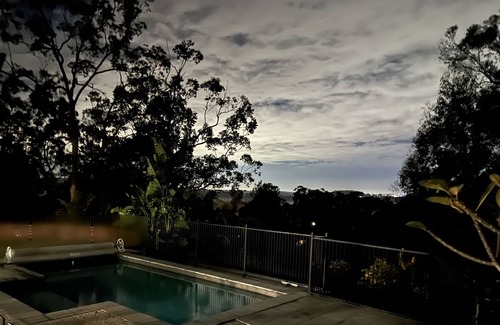 Bellbowrie House | Enjoy the View in the Heated Swimming Pool