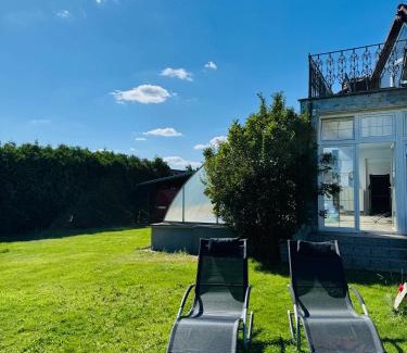 Popovicky Cabin | Entire 2nd floor of Villa with 3bedroom with large garden,BBQ,pool,sauna,free parking