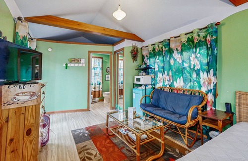 Augusta Cabin | Entire lakefront duplex on Togus Pond with decks, canoe, firepit & great view