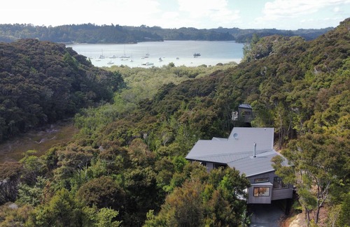 Opua Cabin | Escape to this romantic cabin in amongst the trees.