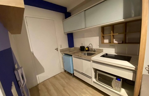 Republica Apartment | Estúdio Completo Prox Metro Republica - com Piscina, Sauna e Academia - 212