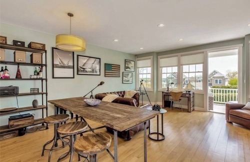 Hampton Bays House | Excellent location and view of the harbor, model unit.