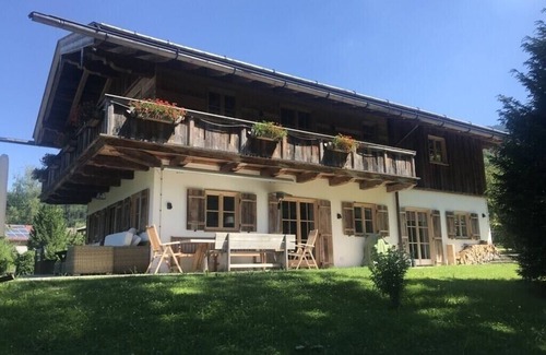 Riedlern House | Exclusive country house, modern with old wood in chalet style, sauna and terrace