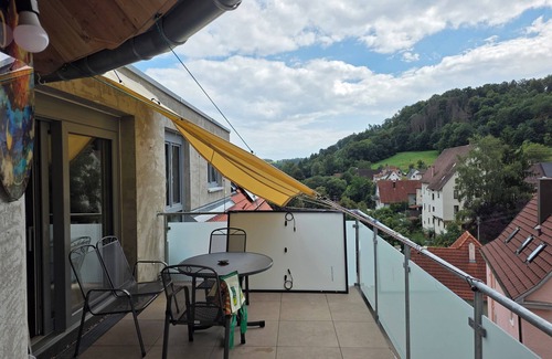 Rexingen Apartment | Exclusive penthouse in the forest village, whirlpool, great view & comfort