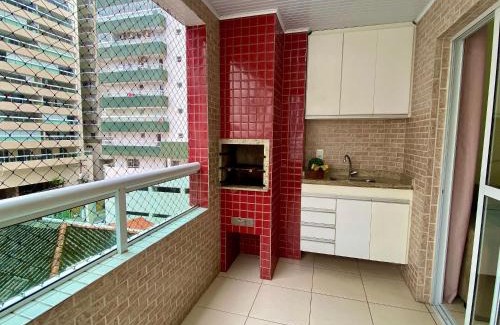 Canto do Forte Apartment | F034 - Apto no Forte Churrasqueira, Wi-Fi e Piscina