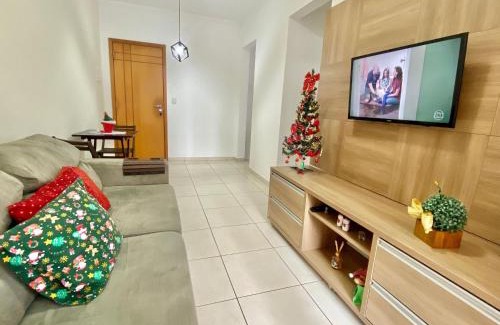 Canto do Forte Apartment | F034 - Apto no Forte Churrasqueira, Wi-Fi e Piscina