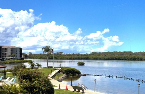 Port Richey Condo | Fabulous Gulf view extended stay property offers gym, pool, clubhouse and more!