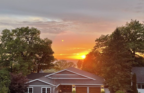 Benton Harbor House | Fall discount. Lake views, Hot tub, Fire pit